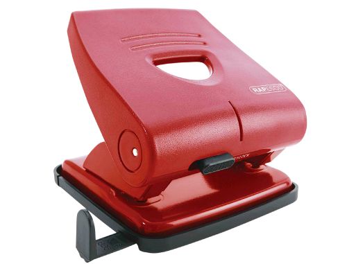 Furador rapesco 827-p vermelho 2 furos capacidade 30 folhas , Rapesco , 155355 , 5018505028103